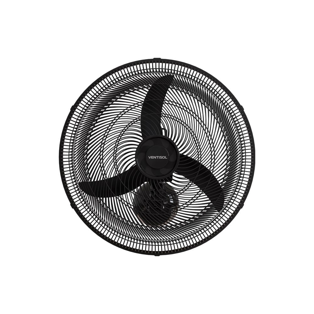 Ventilador Parede Ventisol 50cm Preto Grade Plástico 220V 130W 14062