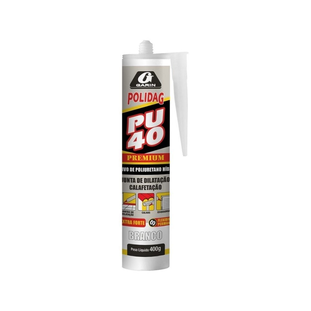 Cola Selante PU40 Garin - Polidag Cinza 400g | PPUC-400