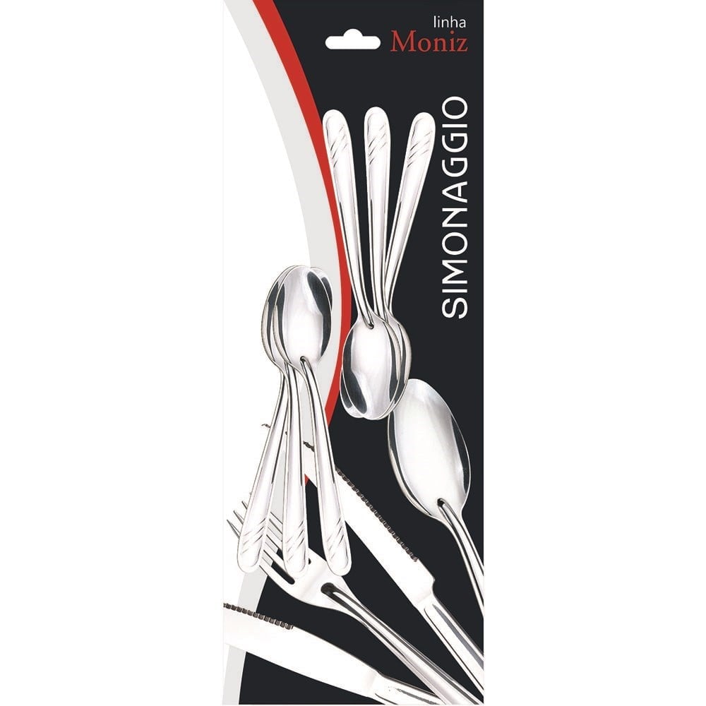 Colher Simonaggio Café Moniz 6 Peças Inox 200.106.0105.300
