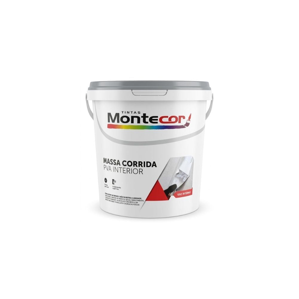 Massa Corrida PVA Montecor Interior Balde 3,6L - imagem 1