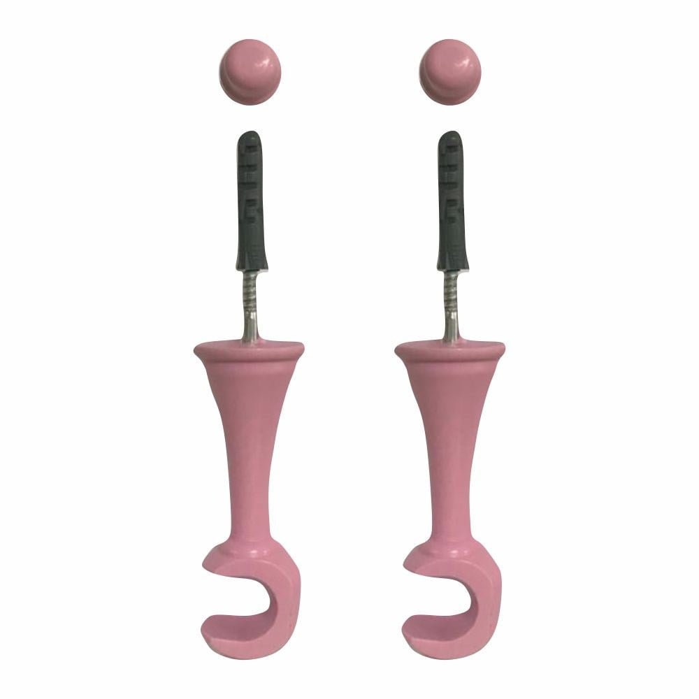 Suporte Cortina "Varao" Cadiz Simples Rosa Par 29012