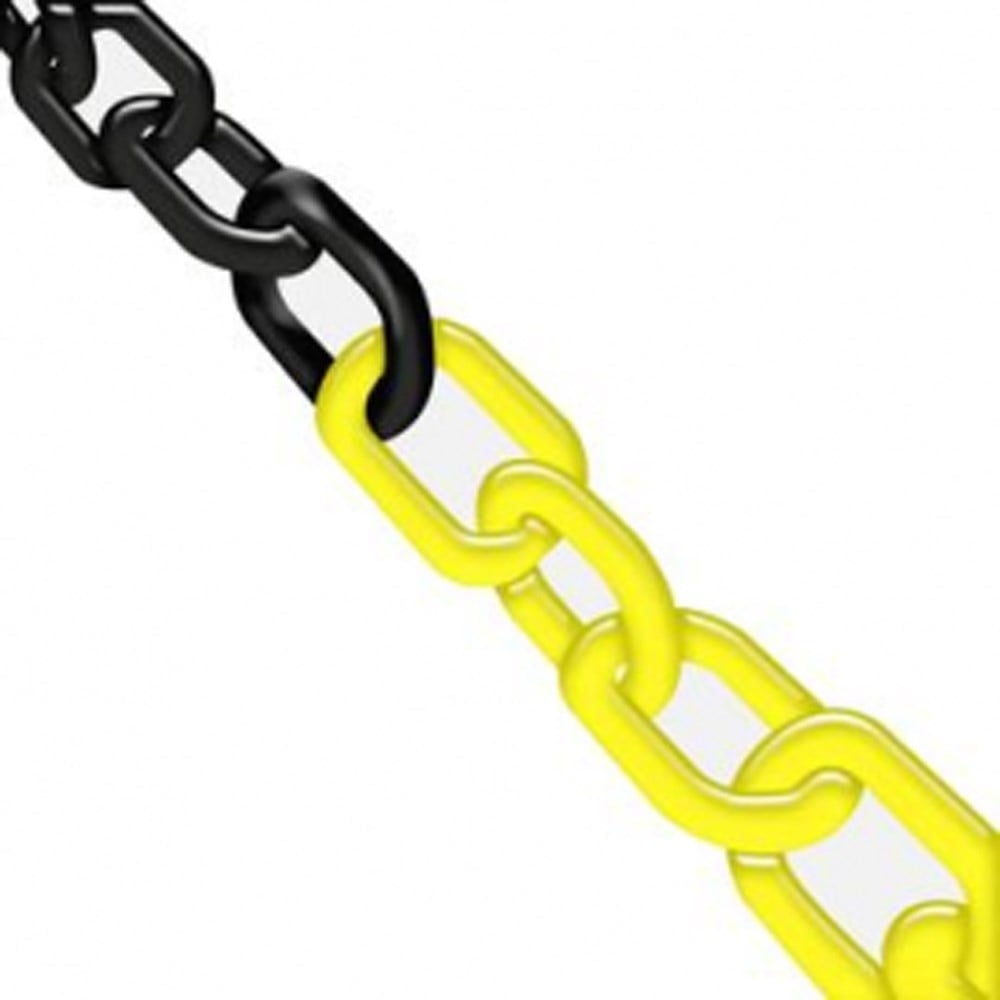 Corrente PVC Caiado 5 X 25M Amarela/Preta 7898964311101